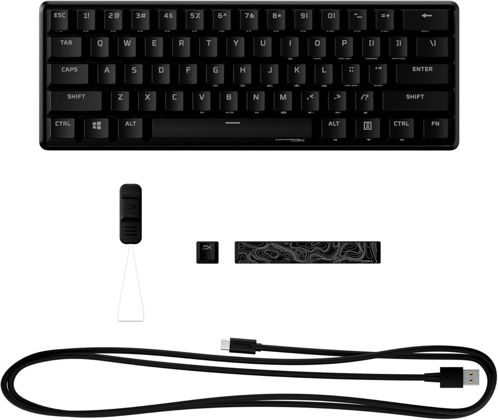Alloy Origins 60 - Mechanical Gaming Keyboard, Ultra Compact 60% Form Factor, Double Shot PBT Keycaps, RGB LED Backlit, NGENUITY Software Compatible - Linear  Red Switch